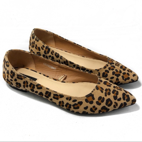 leopard print ballet shoes